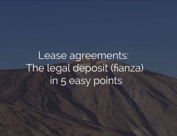 lease agreement legal deposit fianza